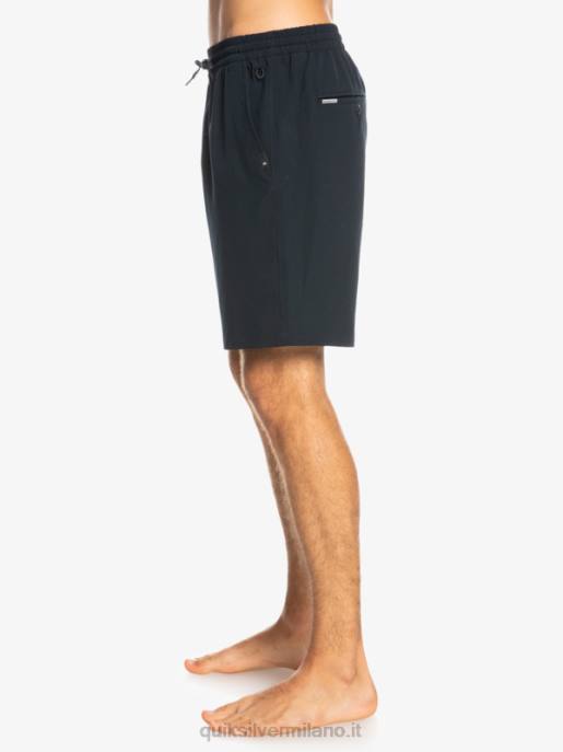 esso Quiksilver uomini pantaloncini anfibi ocean elastic 18 nero HTZR342