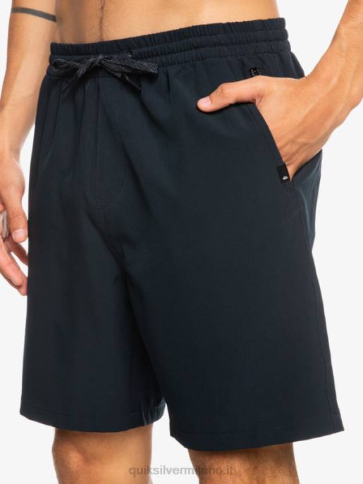 esso Quiksilver uomini pantaloncini anfibi ocean elastic 18 nero HTZR342