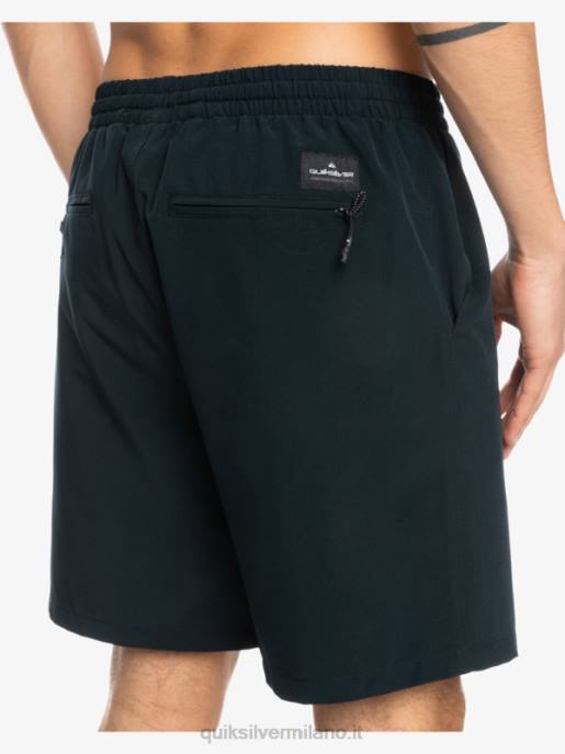 esso Quiksilver uomini pantaloncini anfibi ocean elastic 18 nero HTZR342