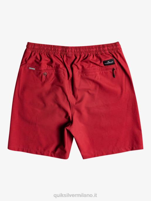esso Quiksilver uomini pantaloncini anfibi ocean elastic 18 vino rubino HTZR350