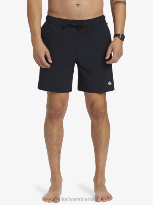 esso Quiksilver uomini pantaloncini da allenamento omni stretch 17 nero HTZR827