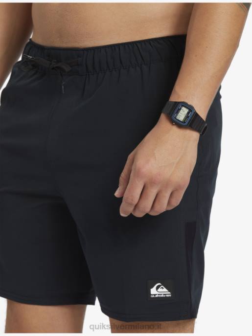 esso Quiksilver uomini pantaloncini da allenamento omni stretch 17 nero HTZR827