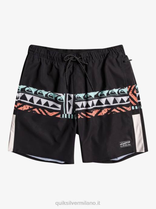 esso Quiksilver uomini pantaloncini da allenamento omni stretch 17 nero HTZR829