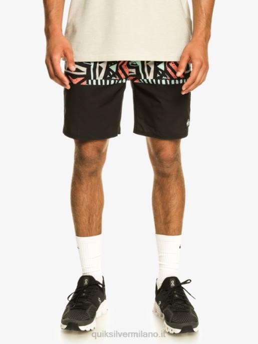 esso Quiksilver uomini pantaloncini da allenamento omni stretch 17 nero HTZR829