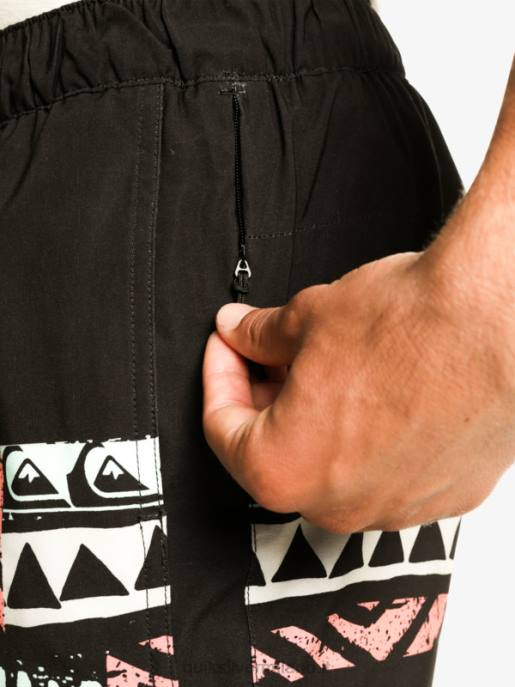 esso Quiksilver uomini pantaloncini da allenamento omni stretch 17 nero HTZR829