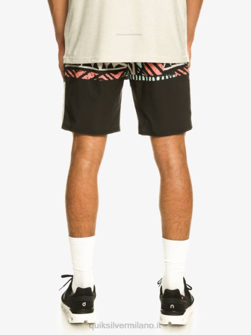 esso Quiksilver uomini pantaloncini da allenamento omni stretch 17 nero HTZR829