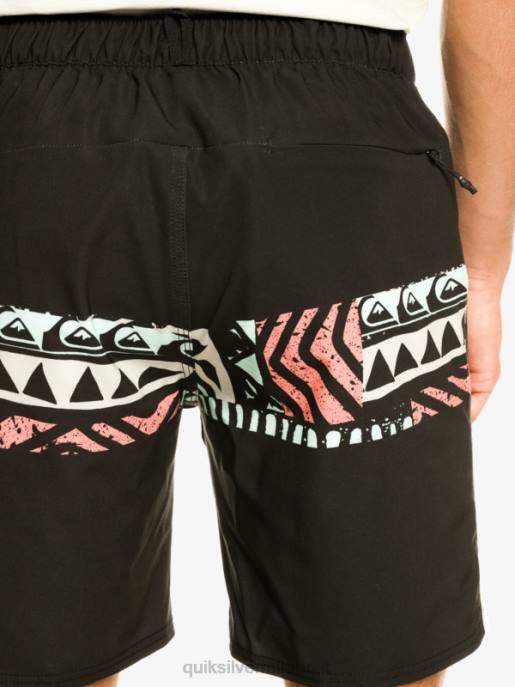 esso Quiksilver uomini pantaloncini da allenamento omni stretch 17 nero HTZR829