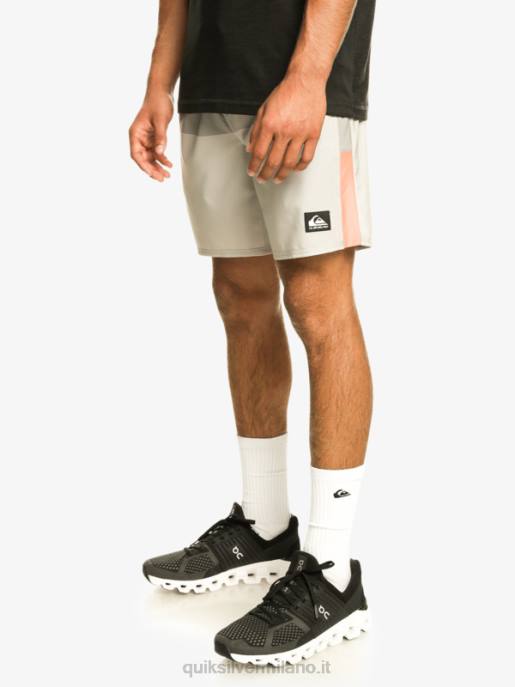 esso Quiksilver uomini pantaloncini da allenamento omni stretch 17 viola grigio HTZR828