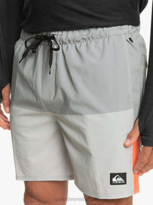 esso Quiksilver uomini pantaloncini da allenamento omni stretch 17 viola grigio HTZR828