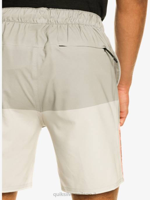 esso Quiksilver uomini pantaloncini da allenamento omni stretch 17 viola grigio HTZR828