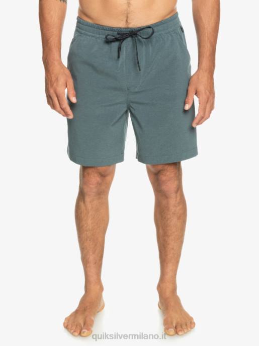 esso Quiksilver uomini pantaloncini da bagno anfibi taxer heather 18 lavagna scura HTZR305