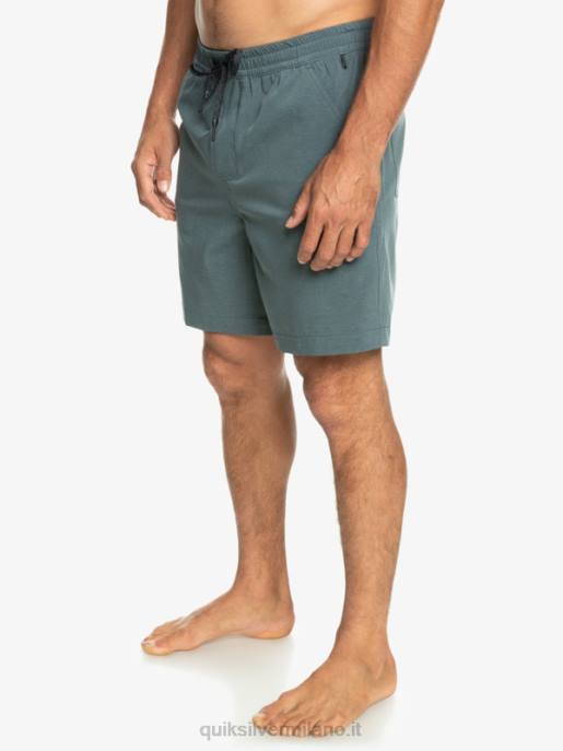 esso Quiksilver uomini pantaloncini da bagno anfibi taxer heather 18 lavagna scura HTZR305