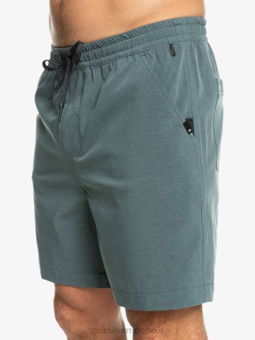 esso Quiksilver uomini pantaloncini da bagno anfibi taxer heather 18 lavagna scura HTZR305
