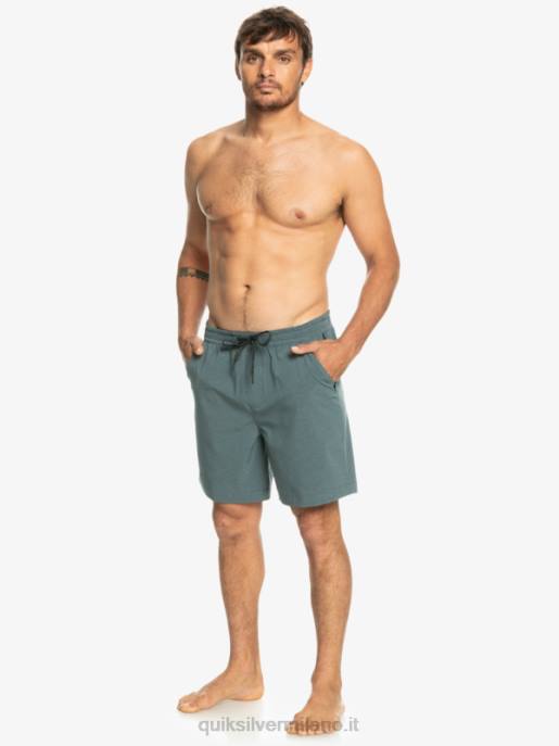 esso Quiksilver uomini pantaloncini da bagno anfibi taxer heather 18 lavagna scura HTZR305