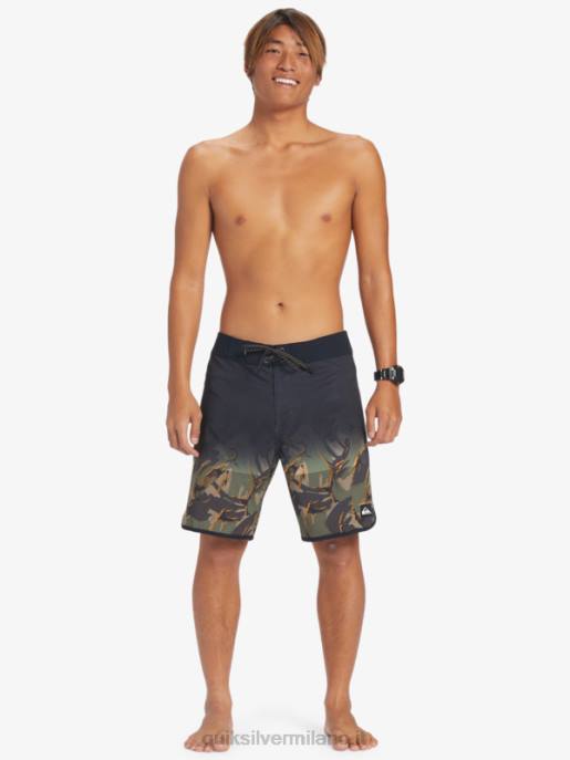 esso Quiksilver uomini pantaloncini da surf Highlite Scallop 19 Quadrifoglio HTZR25