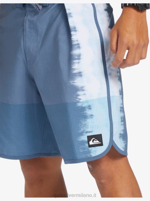 esso Quiksilver uomini pantaloncini da surf Highlite Scallop 19 mare di Bering HTZR26