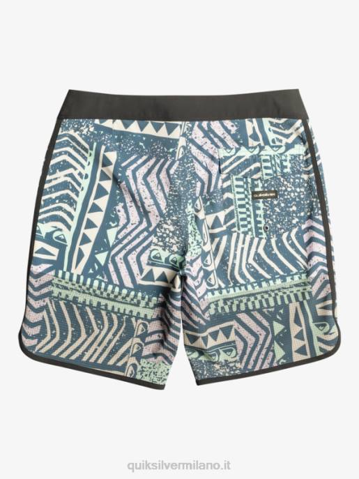 esso Quiksilver uomini pantaloncini da surf Highlite Scallop 19 marina di mezzanotte HTZR36