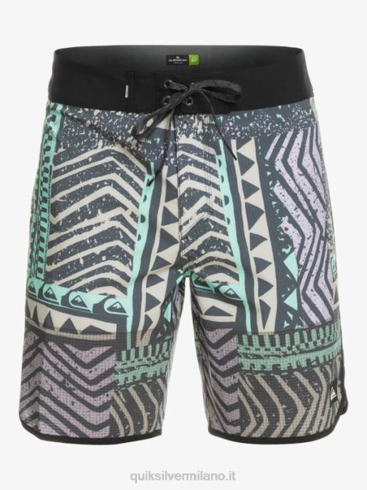 esso Quiksilver uomini pantaloncini da surf Highlite Scallop 19 marina di mezzanotte HTZR36