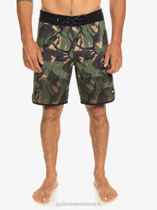 esso Quiksilver uomini pantaloncini da surf Highlite Scallop 19 mimetico HTZR33