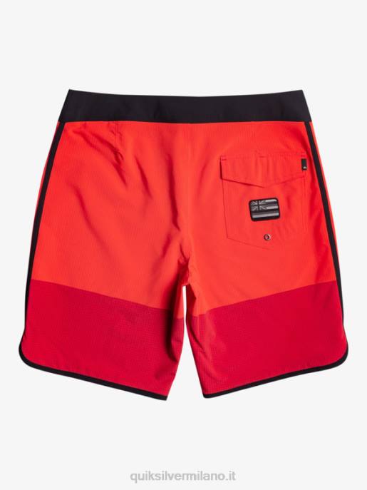 esso Quiksilver uomini pantaloncini da surf Highlite Scallop 19 rosso ad alto rischio HTZR32