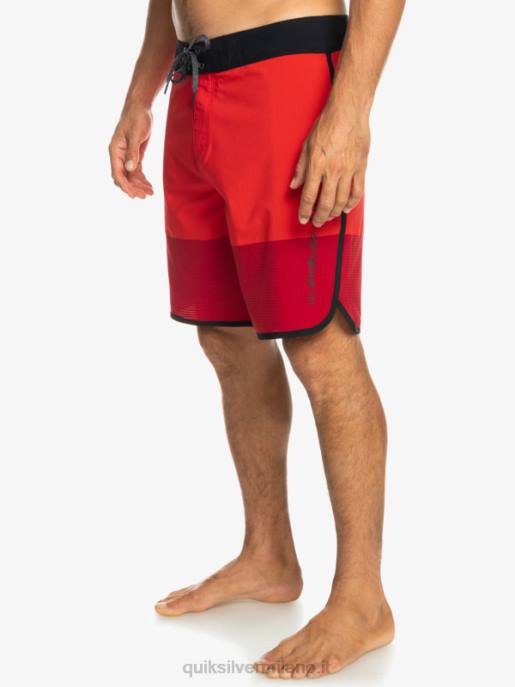 esso Quiksilver uomini pantaloncini da surf Highlite Scallop 19 rosso ad alto rischio HTZR32