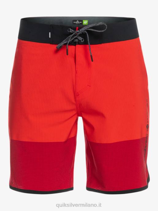 esso Quiksilver uomini pantaloncini da surf Highlite Scallop 19 rosso ad alto rischio HTZR32
