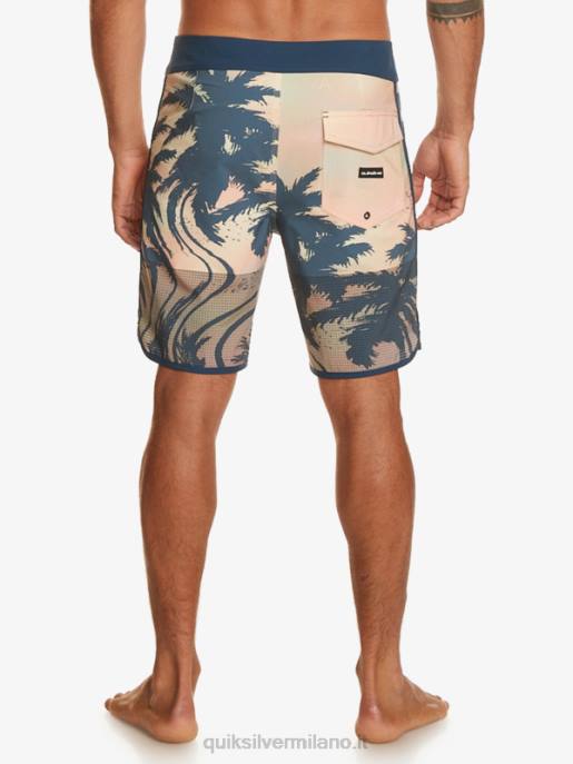 esso Quiksilver uomini pantaloncini da surf Highlite Scallop 19 turchese pastello HTZR18
