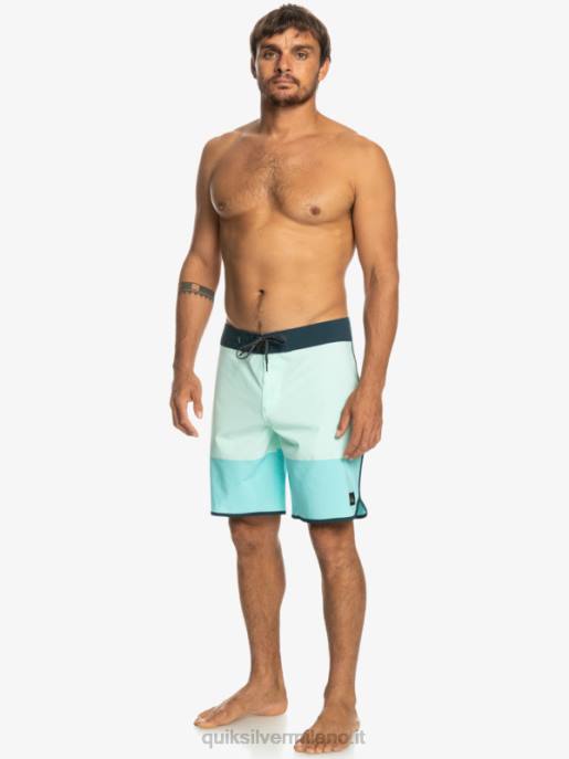 esso Quiksilver uomini pantaloncini da surf Highlite Scallop 19 vetro da spiaggia HTZR35