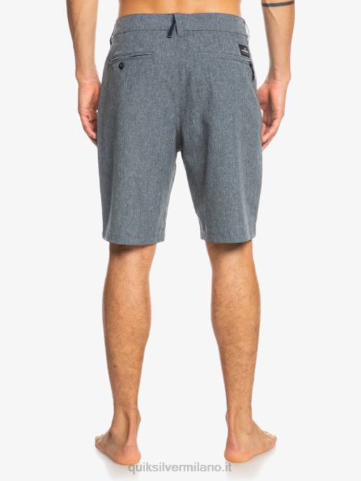 esso Quiksilver uomini pantaloncini da surf anfibi Union Heather 20 blazer blu scuro HTZR68
