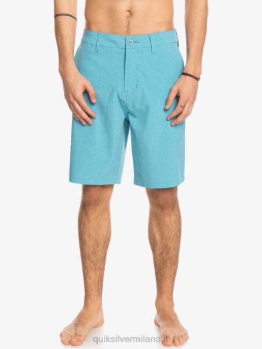 esso Quiksilver uomini pantaloncini da surf anfibi Union Heather 20 blu delfinio HTZR75