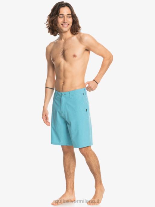 esso Quiksilver uomini pantaloncini da surf anfibi Union Heather 20 blu delfinio HTZR75