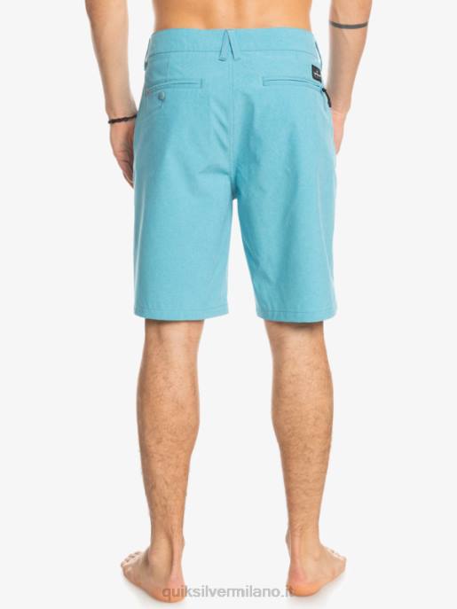 esso Quiksilver uomini pantaloncini da surf anfibi Union Heather 20 blu delfinio HTZR75