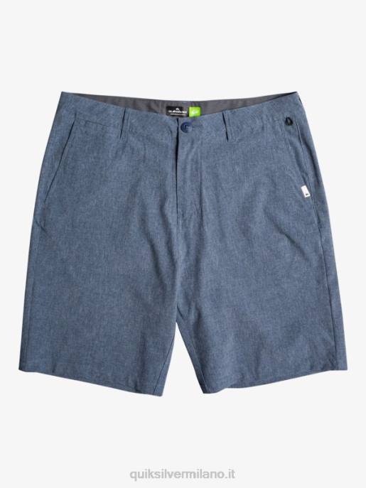 esso Quiksilver uomini pantaloncini da surf anfibi Union Heather 20 insegne blu HTZR69