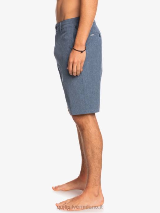 esso Quiksilver uomini pantaloncini da surf anfibi Union Heather 20 insegne blu HTZR69