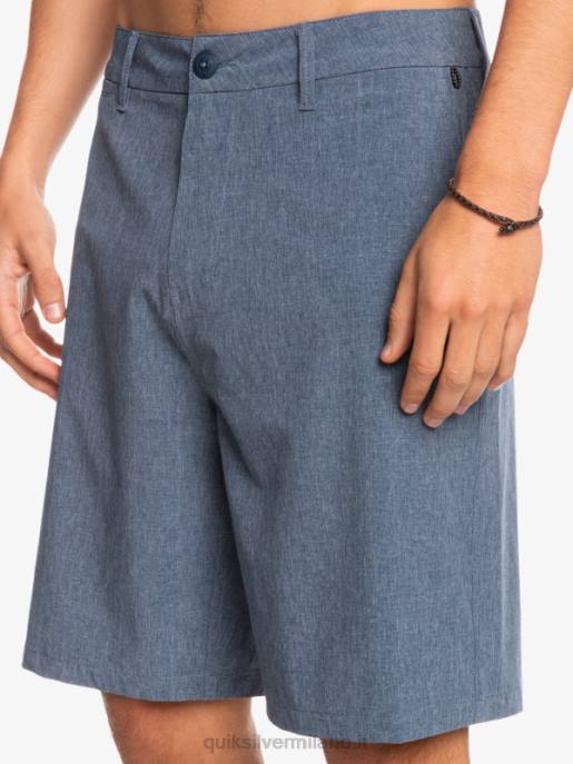 esso Quiksilver uomini pantaloncini da surf anfibi Union Heather 20 insegne blu HTZR69