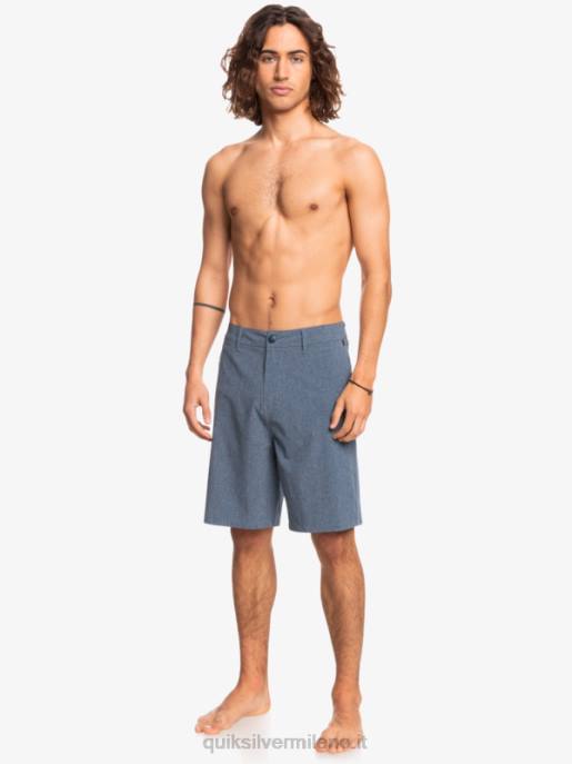 esso Quiksilver uomini pantaloncini da surf anfibi Union Heather 20 insegne blu HTZR69