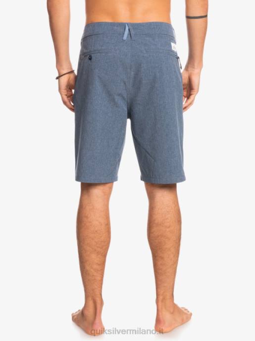 esso Quiksilver uomini pantaloncini da surf anfibi Union Heather 20 insegne blu HTZR69