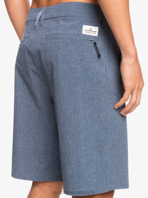 esso Quiksilver uomini pantaloncini da surf anfibi Union Heather 20 insegne blu HTZR69