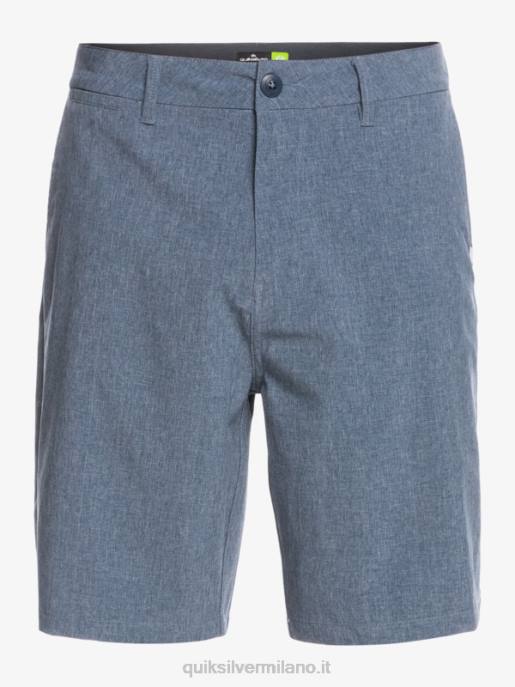esso Quiksilver uomini pantaloncini da surf anfibi Union Heather 20 insegne blu HTZR69