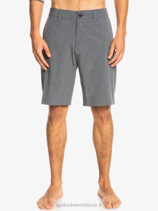 esso Quiksilver uomini pantaloncini da surf anfibi Union Heather 20 nero HTZR65