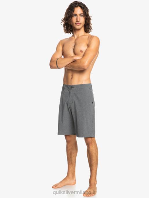 esso Quiksilver uomini pantaloncini da surf anfibi Union Heather 20 nero HTZR65