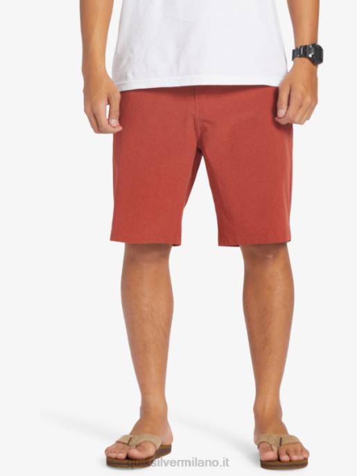 esso Quiksilver uomini pantaloncini da surf anfibi Union Heather 20 ocra rossa HTZR67