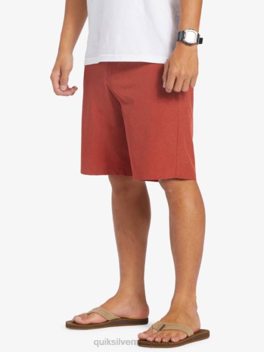 esso Quiksilver uomini pantaloncini da surf anfibi Union Heather 20 ocra rossa HTZR67