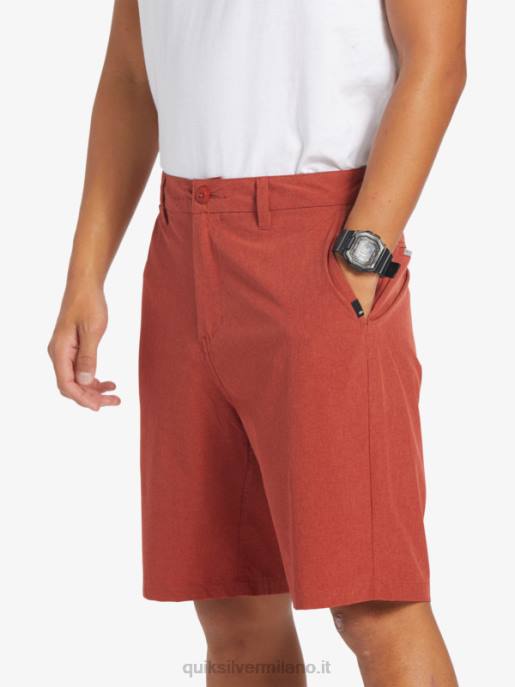 esso Quiksilver uomini pantaloncini da surf anfibi Union Heather 20 ocra rossa HTZR67