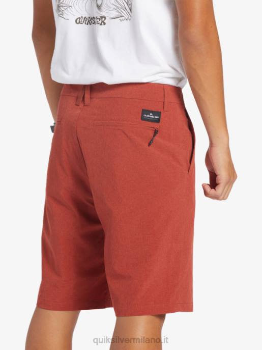 esso Quiksilver uomini pantaloncini da surf anfibi Union Heather 20 ocra rossa HTZR67