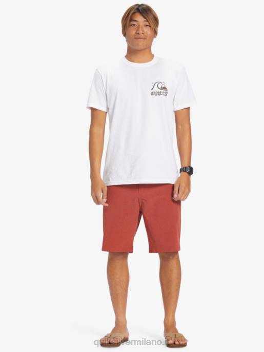 esso Quiksilver uomini pantaloncini da surf anfibi Union Heather 20 ocra rossa HTZR67
