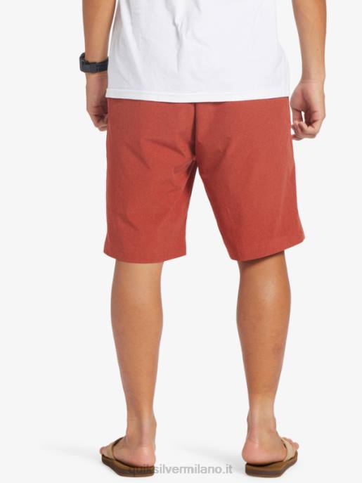 esso Quiksilver uomini pantaloncini da surf anfibi Union Heather 20 ocra rossa HTZR67