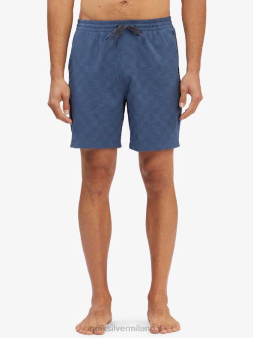 esso Quiksilver uomini pantaloncini da surf anfibi a scacchiera elastica 18 mare dei sargassi HTZR1854