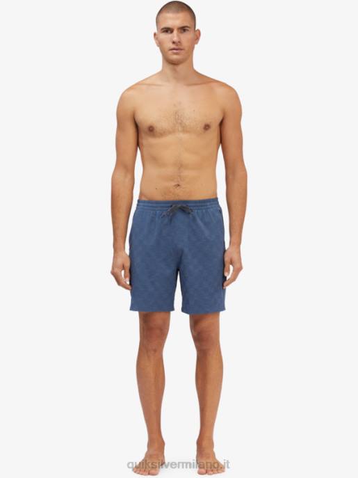 esso Quiksilver uomini pantaloncini da surf anfibi a scacchiera elastica 18 mare dei sargassi HTZR1854