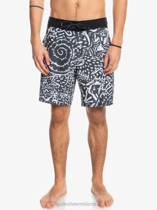 esso Quiksilver uomini pantaloncini da surf hempstretch 69 18 nero HTZR1814